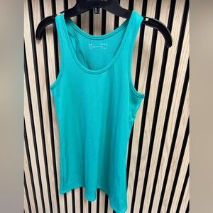 Under Armour Women's Green Ribbed Athletic Tank